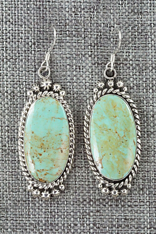 Turquoise & Sterling Silver Earrings - Gregg Yazzie