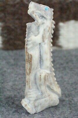 Iguana Zuni Fetish Carving - Derrick Kaamasee - High Lonesome Trading