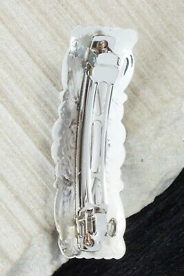 Turquoise & Sterling Silver Hair Barrette - Jennie Blackgoat