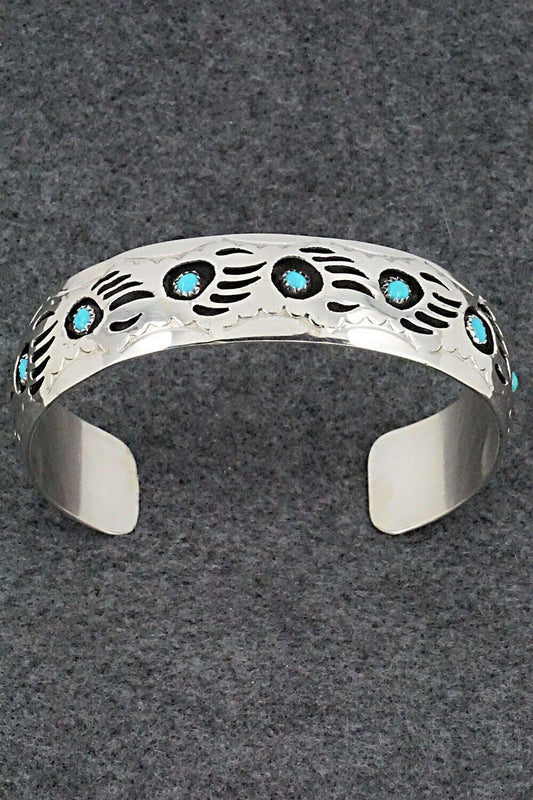 Turquoise & Sterling Silver Bracelet - Pearlene Spencer