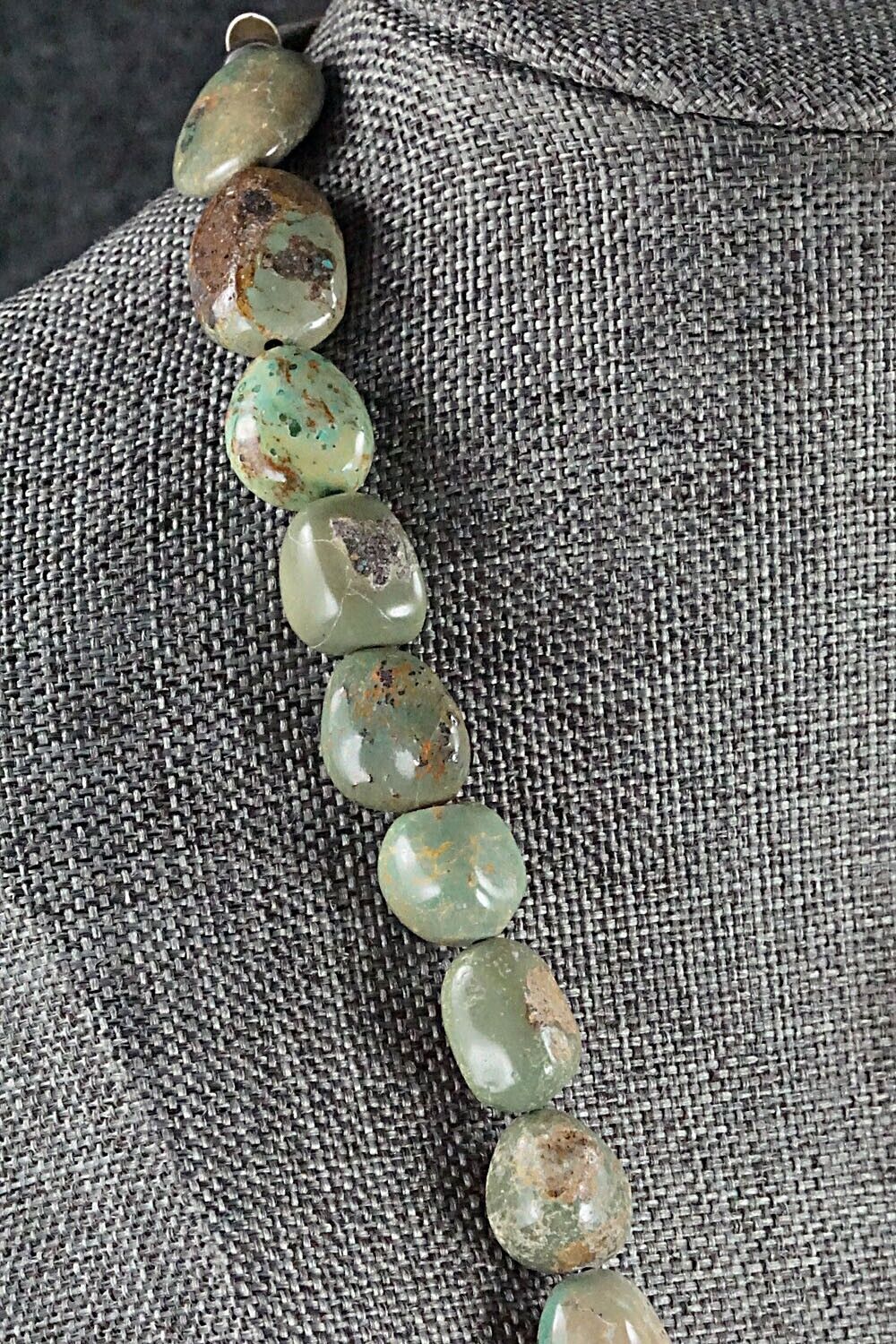 Turquoise and Sterling Silver Necklace - Louise Joe