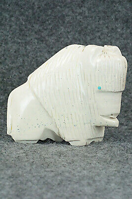 Buffalo Zuni Fetish Carving - Gilbert Lonjose