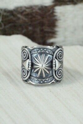 Navajo Sterling Silver Ring - Delbert Gordon - Size 10.5