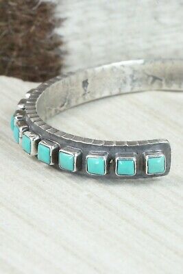 Turquoise & Sterling Silver Bracelet - Ernest Rangel