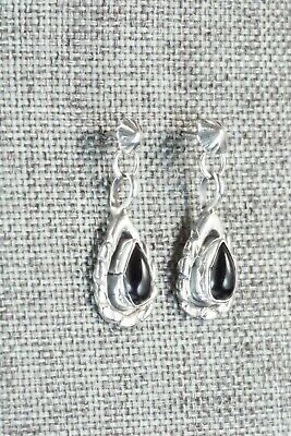 Onyx & Sterling Silver Earrings - Lee Shorty