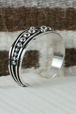 Navajo Sterling Silver Bracelet - Jonathan Nez - High Lonesome Trading