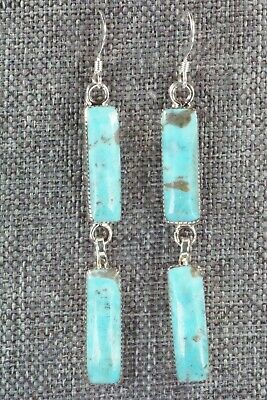 Turquoise & Sterling Silver Earrings - Irvin Tsosie