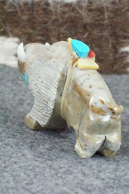 Buffalo Zuni Fetish Carving - Stewart Alanzo