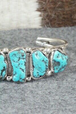 Turquoise and Sterling Silver Bracelet - Pricilla Reeder