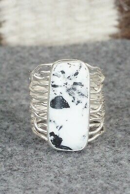 White Buffalo & Sterling Silver Ring - Murphy Platero - Size 10.25