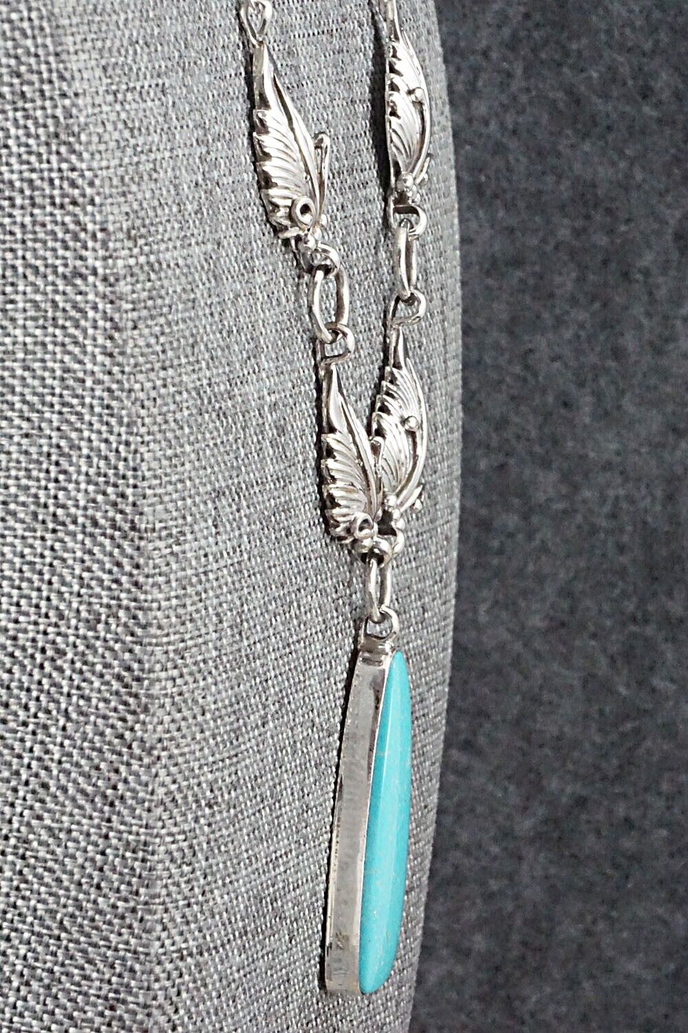 Turquoise & Sterling Silver Necklace - Mark Barney