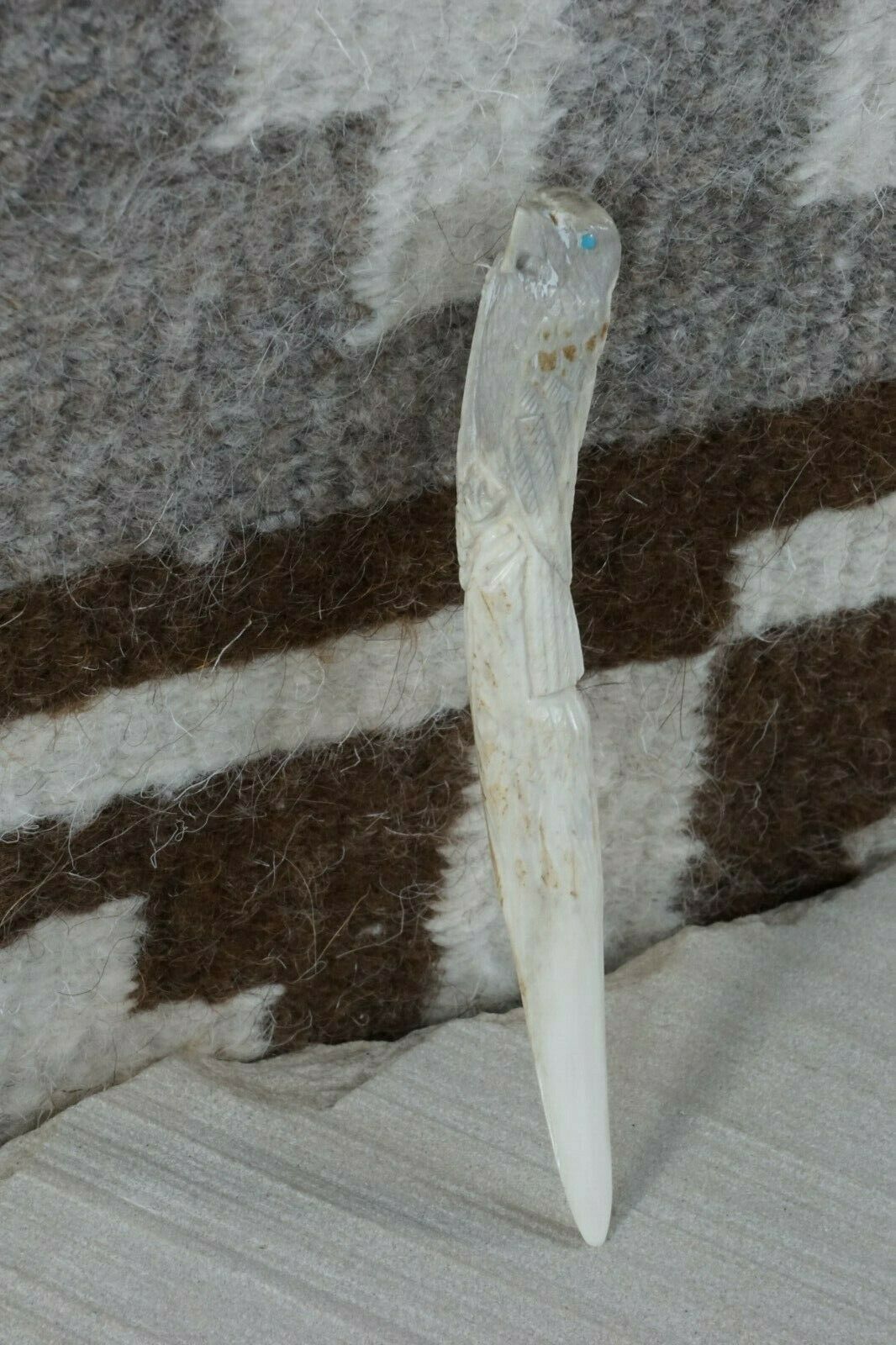 Eagle Zuni Carving - Derrick Kaamasee - High Lonesome Trading