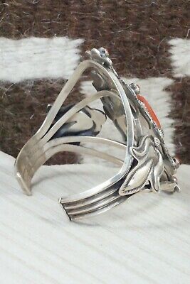 Coral & Sterling Silver Bracelet - Emerson Delgarito