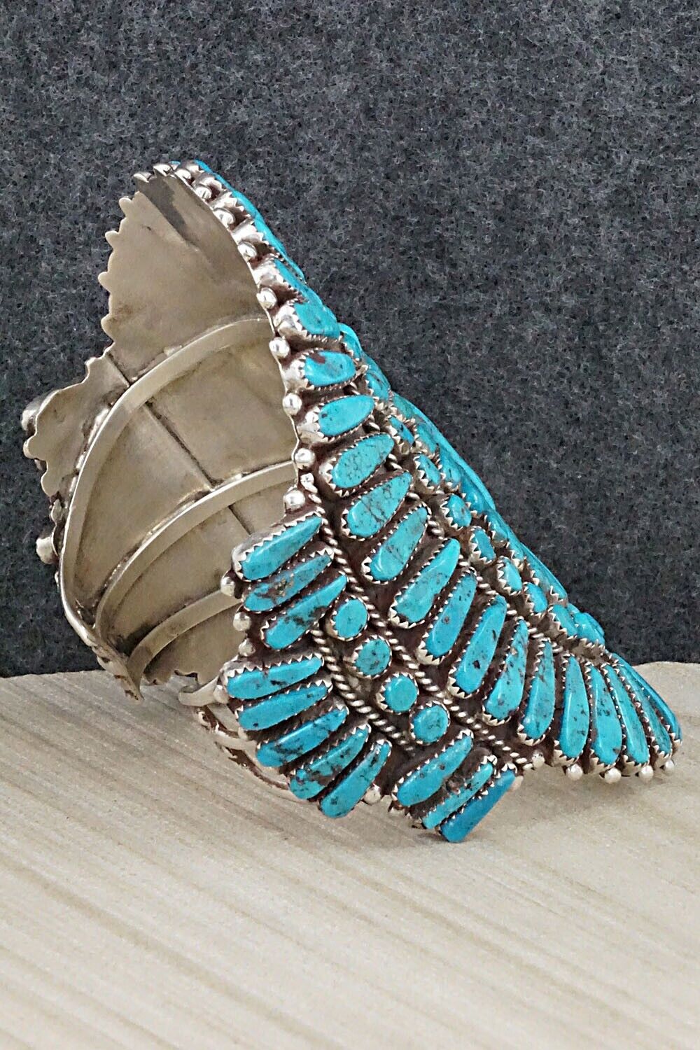 Turquoise & Sterling Silver Bracelet - Hoskie Yazzie