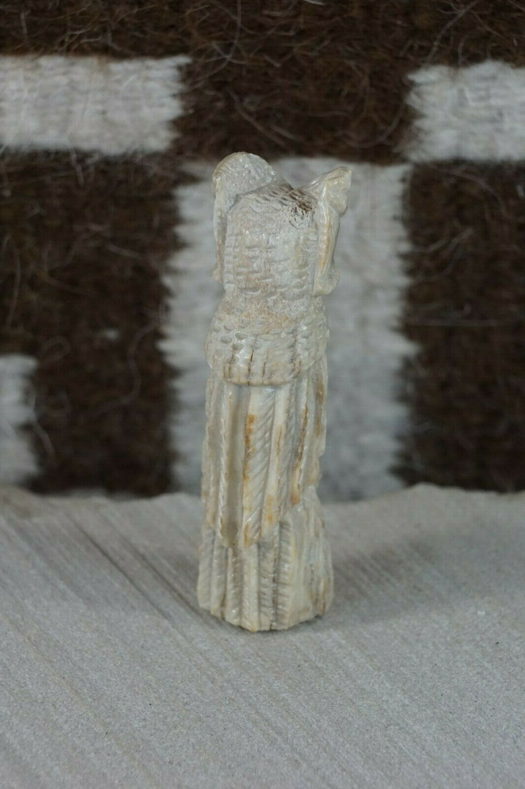 Owl Zuni Fetish Carving - Jerrold Lahaleon - High Lonesome Trading