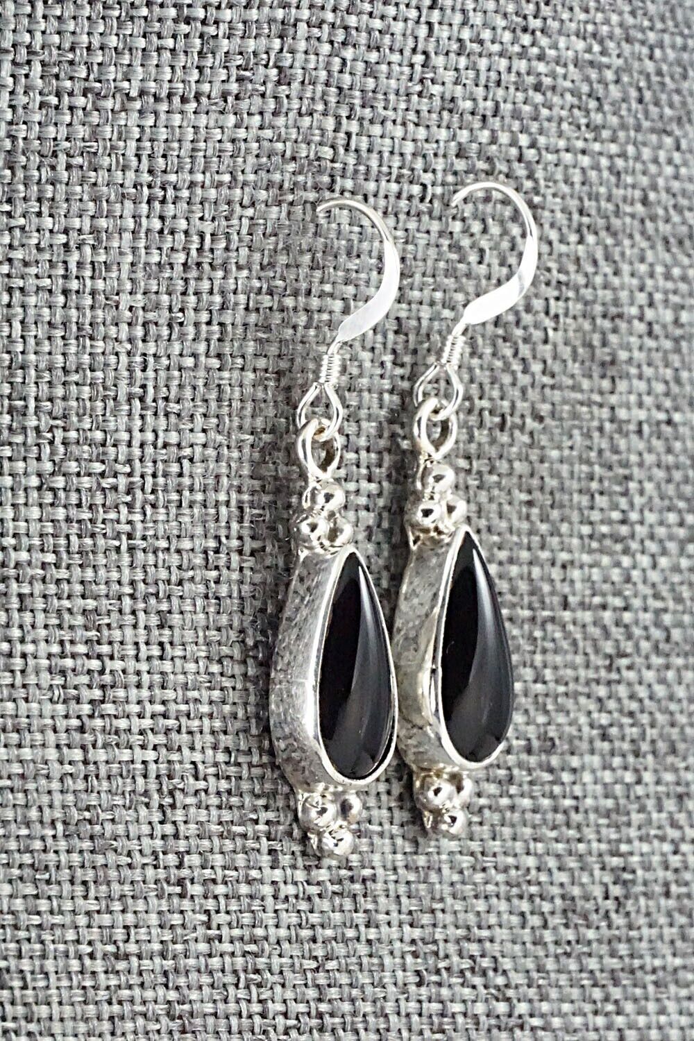 Onyx & Sterling Silver Earrings - Judy Largo