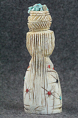 Corn Maiden Zuni Fetish Carving - Carl Etsate