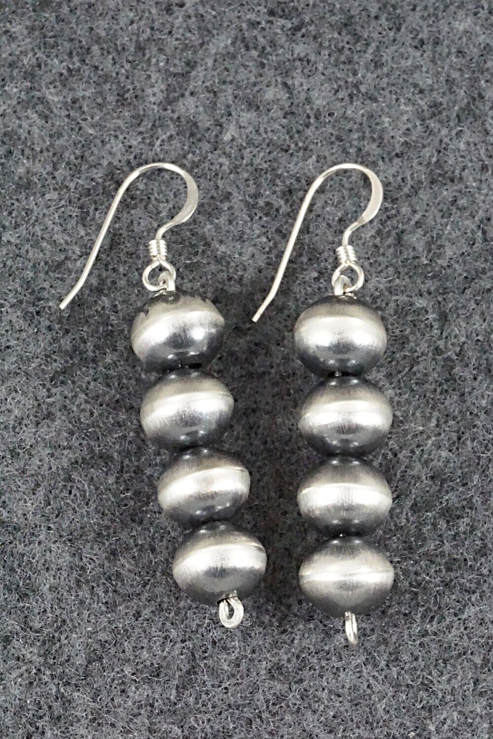 Sterling Silver Navajo Pearl Earrings - Preston Haley