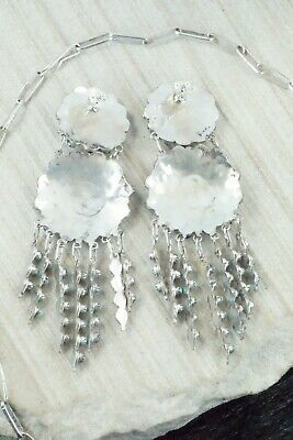 Turquoise & Sterling Silver Necklace and Earrings Set - Wayne Johnson