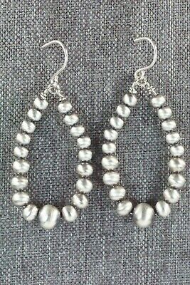 Sterling Silver Navajo Pearl Earrings - Jan Mariano