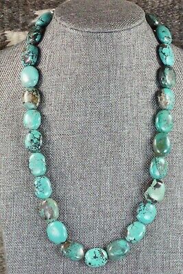 Turquoise & Sterling Silver Necklace - Navajo