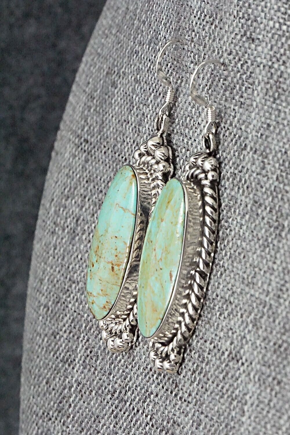 Turquoise & Sterling Silver Earrings - Gregg Yazzie