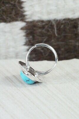 Turquoise & Sterling Silver Ring - Samuel Yellowhair - Size 6.75