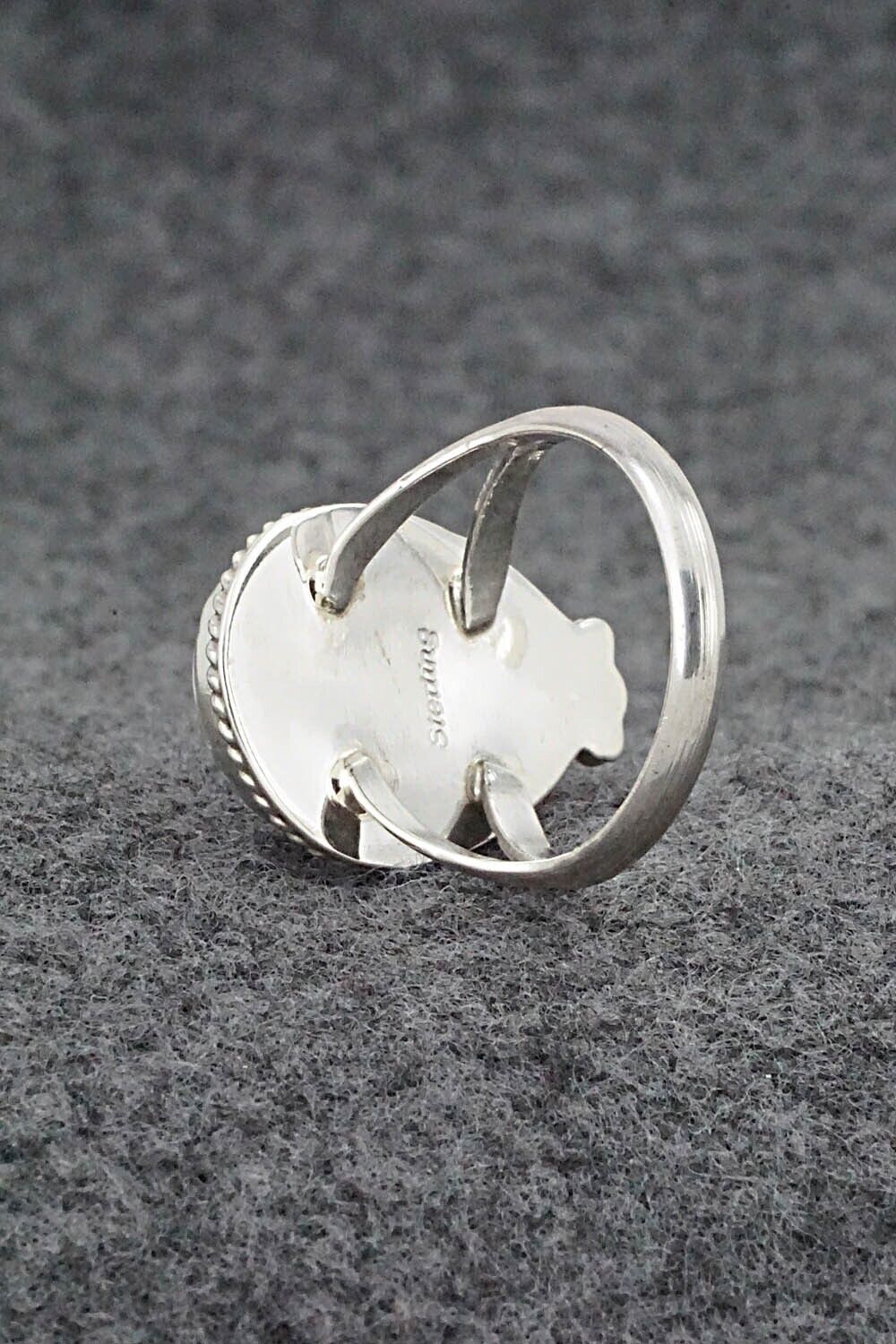 White Buffalo & Sterling Silver Ring - Benjamin Martinez - Size 8.25