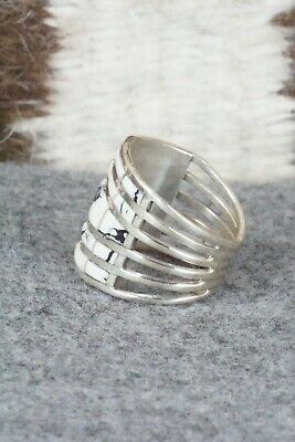 White Buffalo & Sterling Silver Ring - Andrew Enrico - Size 7.5