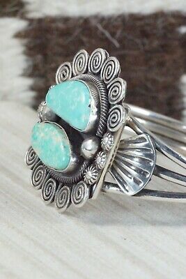 Turquoise and Sterling Silver Bracelet - Jess Martinez