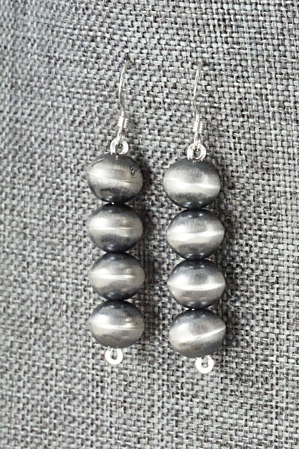 Sterling Silver Navajo Pearl Earrings - Preston Haley