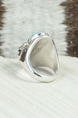 Turquoise & Sterling Silver Ring - Lyolita Tsattie - Size 7