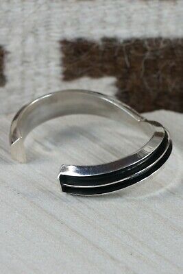 Navajo Sterling Silver Bracelet - Tom Hawk - High Lonesome Trading