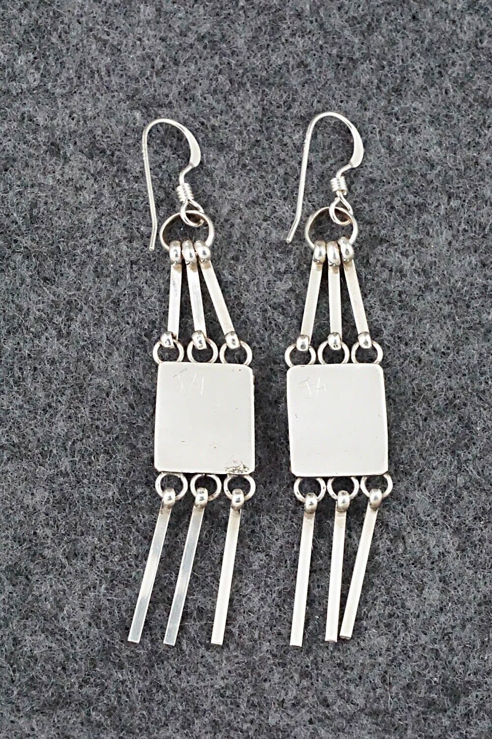 Turquoise & Sterling Silver Earrings - Justin Amesoli