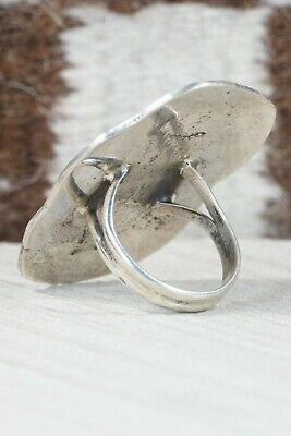 Navajo Turquoise and Sterling Silver Ring - Virgil Reader - Size 11.75