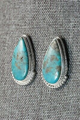 Navajo Turquoise & Sterling Silver Earrings - Mark Barney