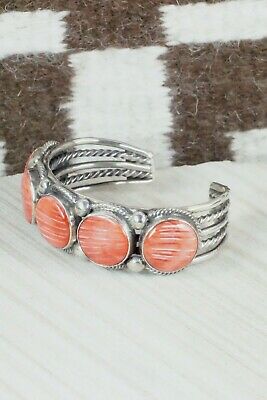 Spiny Oyster & Sterling Silver Bracelet - Rick Martinez