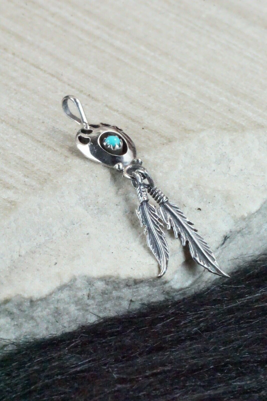 Turquoise & Sterling Silver Pendant - Annie Spencer