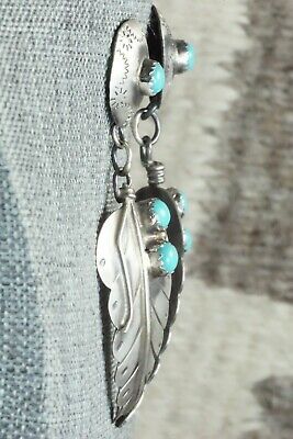 Turquoise & Sterling Silver Earrings - Sabrina Yazzie