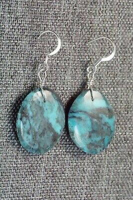 Turquoise & Sterling Silver Earrings - Joann Garcia