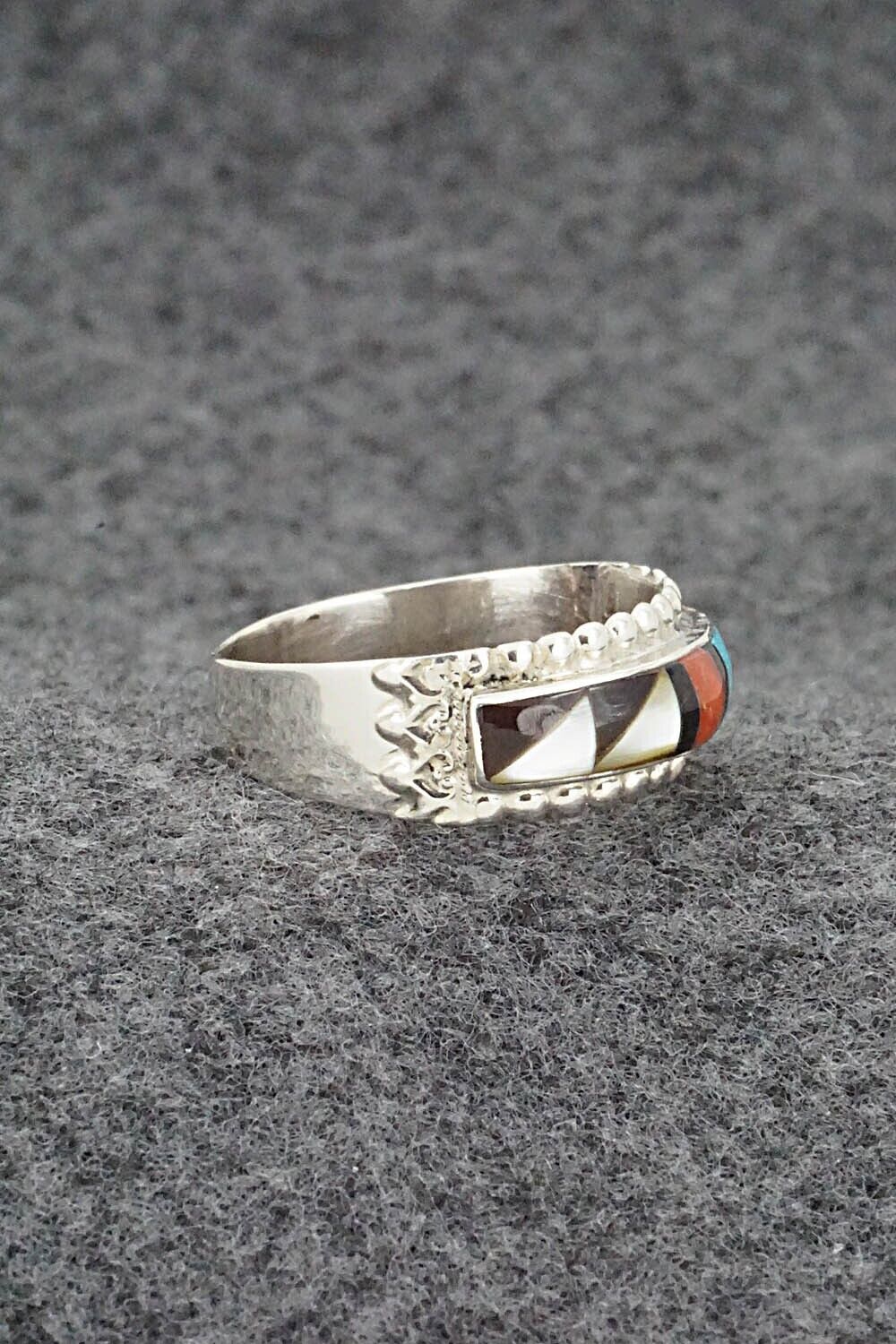 Multi Stone & Sterling Silver Ring - Rebecca Sheyka - Size 10
