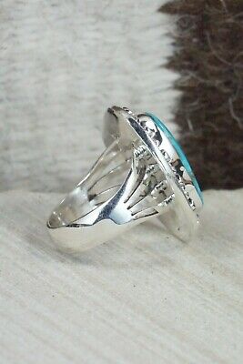 Turquoise & Sterling Silver Ring - Jimson Belin - Size 7