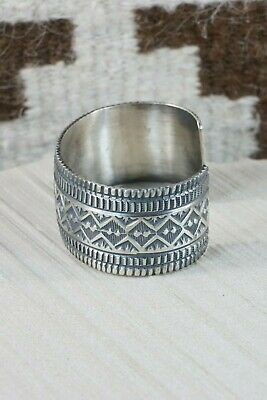 Navajo Sterling Silver Bracelet - Leonard Maloney - High Lonesome Trading