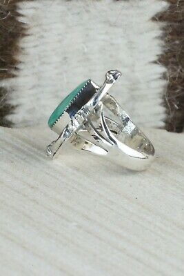 Turquoise & Sterling Silver Ring - Irvin Tsosie - Size 5
