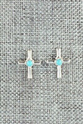 Turquoise & Sterling Silver Earrings - Lorraine Chee