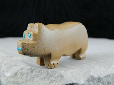Bear Zuni Fetish Carving- Taylor Gia - High Lonesome Trading