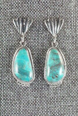 Navajo Turquoise & Sterling Silver Earrings - Sharon McCarthy
