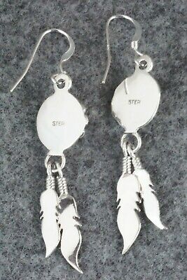 Spiny Oyster & Sterling Silver Earrings - Etta Larry