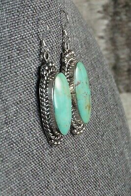 Turquoise & Sterling Silver Earrings - Greg Yazzie