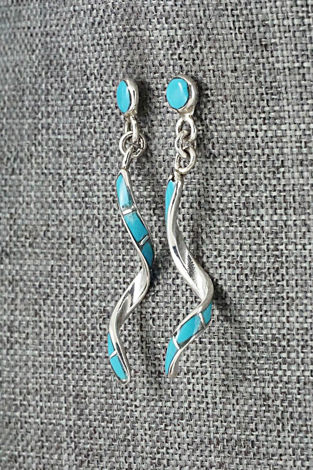 Turquoise & Sterling Silver Earrings - Ira Johnson